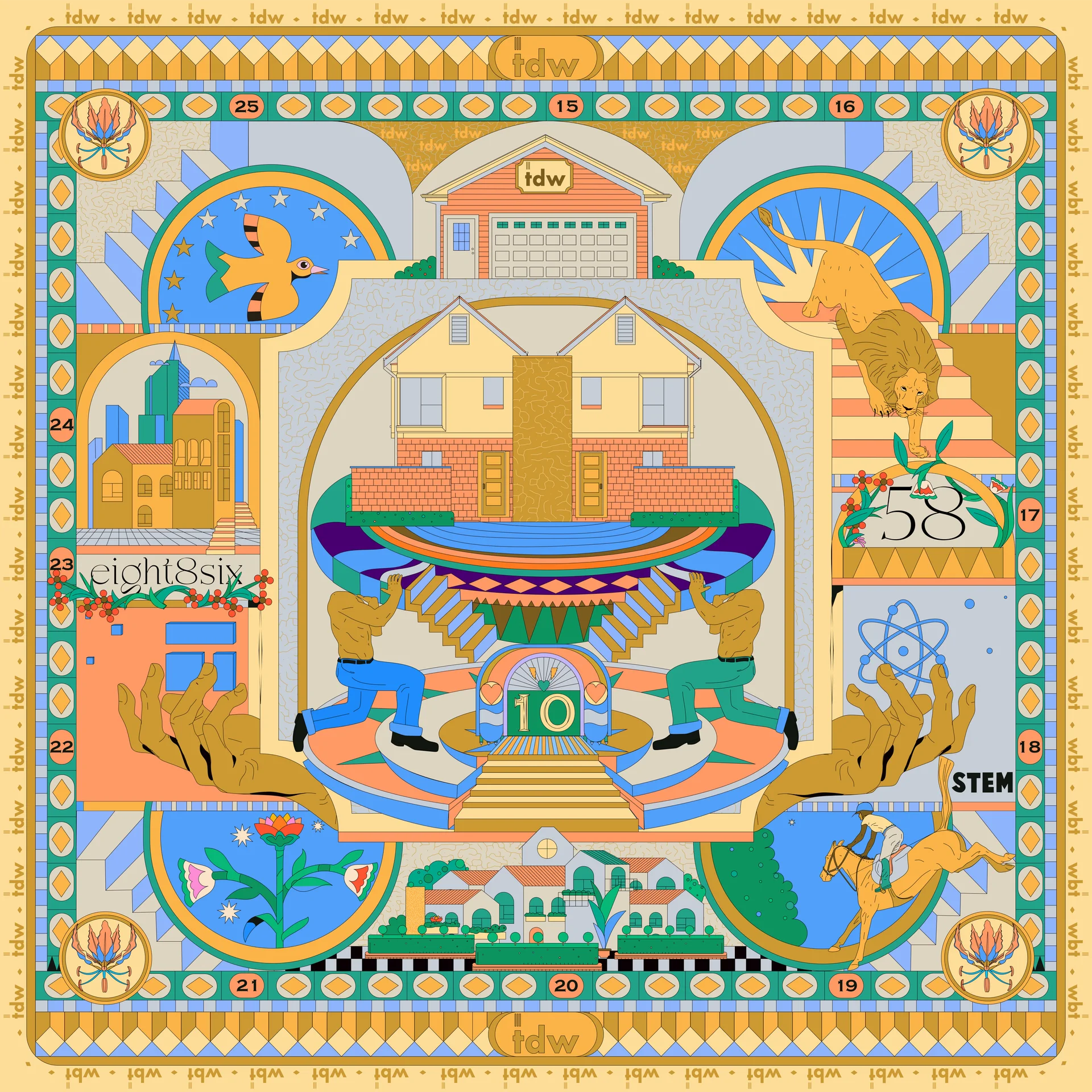 TDW — Scarf Illustration